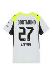Borussia Dortmund Karim Adeyemi #27 Voetbaltruitje Uit tenue Dames 2025-26 Korte Mouw